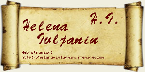 Helena Ivljanin vizit kartica